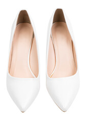 Fototapeta premium Png white high heels mockup women's shoes fashion