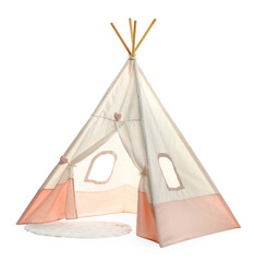 Stylish wigwam for child's room isolated on white © New Africa