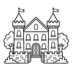 Fototapeta premium Royal Palace Architecture with Grand Design, Historic Luxury Building
