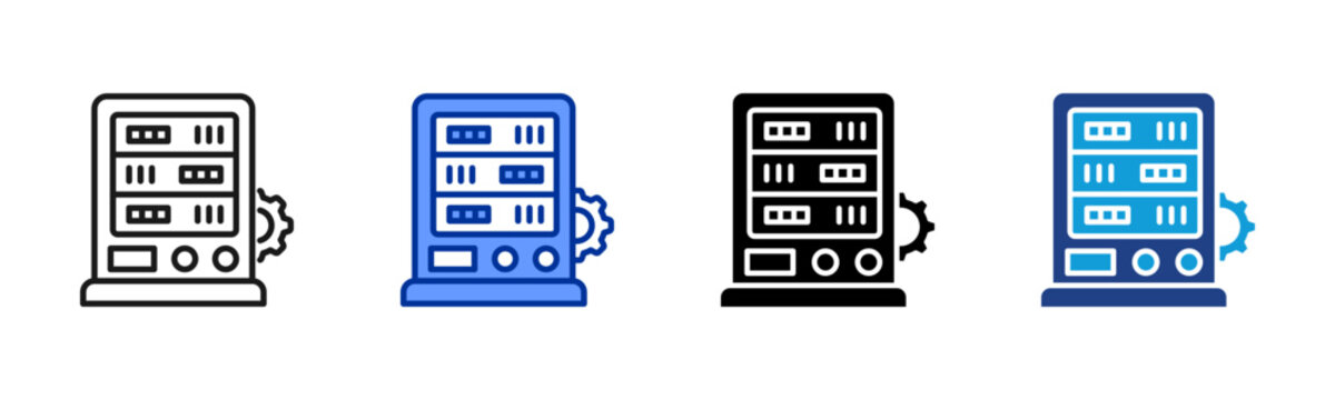 Server System icon set multiple style collection