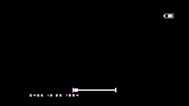 90s Home Video Camcorder Viewfinder HUD Overlay Zooming ProRes 4444 Alpha 4K