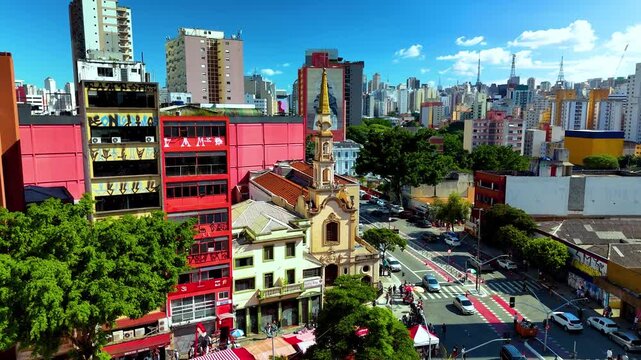 4K City Liberdade Sao Paulo Japan 
