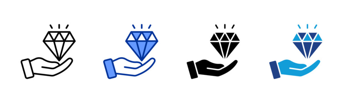 Value Creation icon set multiple style collection