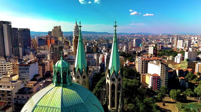 4K Igreja da S&eacute; S&atilde;o Paulo Church Temple