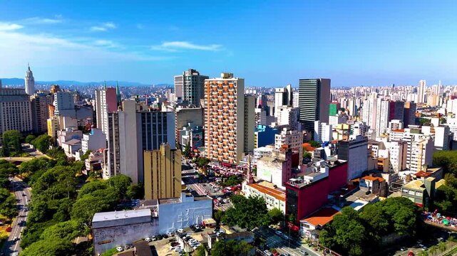 4K City Sao Paulo Build Street