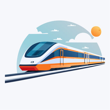 新幹線のイラスト 旅行・出張・交通機関