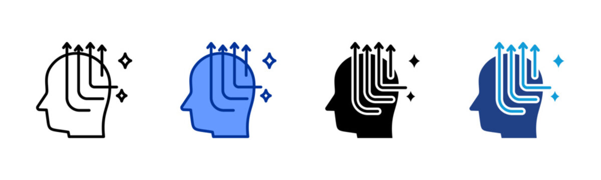 Stress Control icon collection with multiple styles