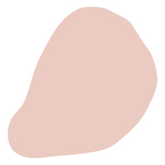 Fototapeta premium Peachy abstract png shape sticker, transparent background