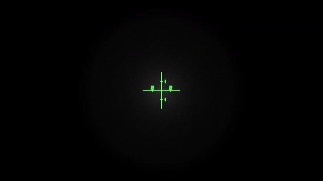 Analog Night Vision Binocular Overlay Failing Tube ProRes Alpha 4K