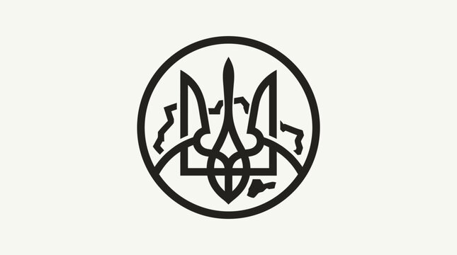 Ukrainian Coat of Arms in a Circle