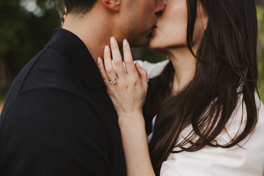 Couple with Engagement Ring