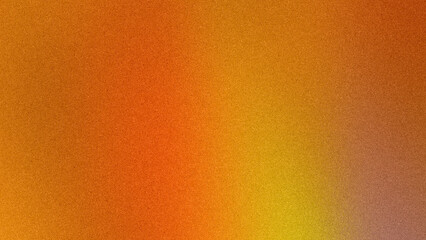 Fototapeta premium Fiery orange merges into golden yellow in a grainy abstract gradient, radiating energy and warmth for bold web designs, eye-catching posters, or seasonal promotions.