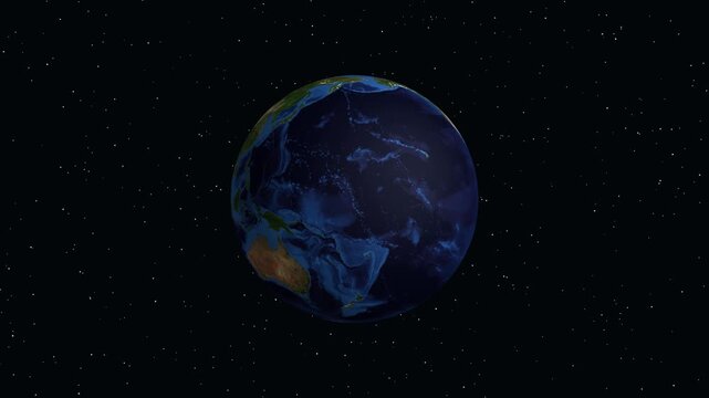 Animated Zoom from Space to Kupang City in Indonesia
