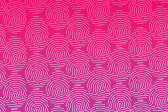 Pink Fingerprint Pattern Abstract Background with Modern Gradient Vector Illustration