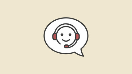 Obraz premium Customer Service Representative Icon.