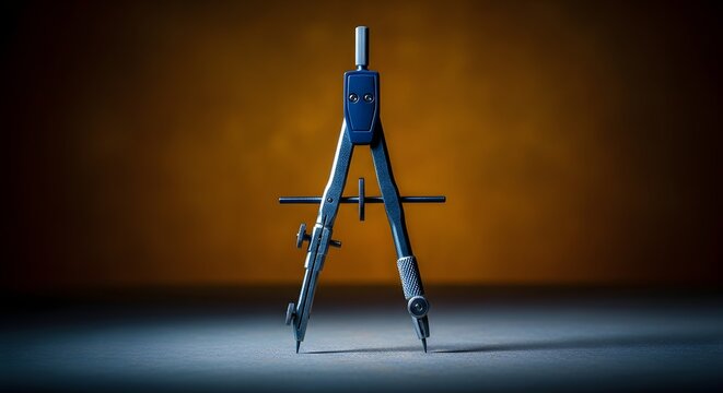 Architect's Compass Tool on Dark Background