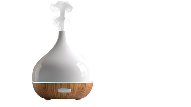modern aromatherapy diffuser concept background isolated on a Transparent background, PNG file.