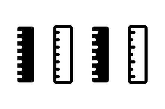 자, 길이 재기 아이콘 세트