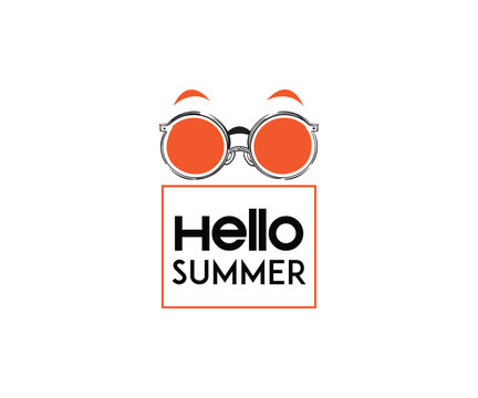 Hello, summer typography t-shirt design