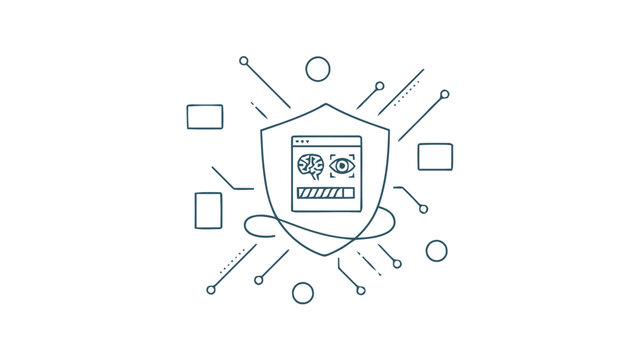 Digital Security Shield - Protecting Data and Information Online.