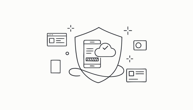 Digital Security - Shielding Smartphone Data with Cloud Backup and Protection.