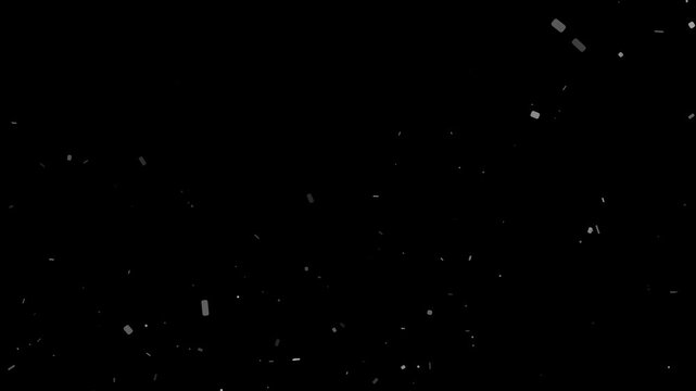 Realistic white dust particles float and swirl creating an atmospheric heavy debris overlay effect