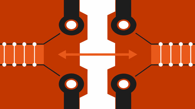 vector illustration of a silhouette of a microphone