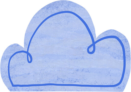 hand-drawn cloud graphic