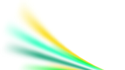 Naklejka premium Abstract Green and Yellow Neon Light Rays