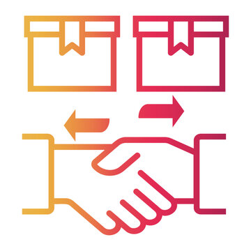 transaction Line Gradient Icon