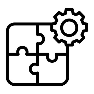 Swot diagram Line Icon