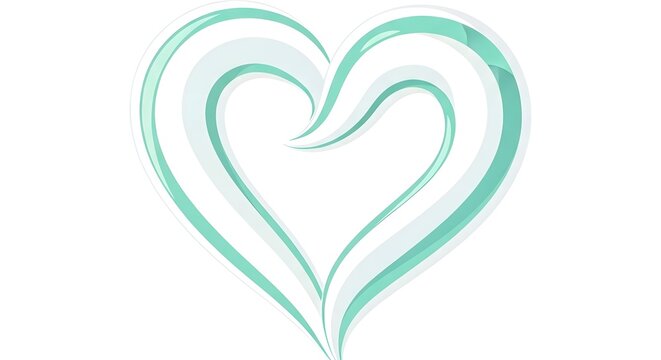 Creative Toothpaste Heart Illustration for Dental Care