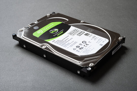 ZHONGSHAN China-March 10 2021: Seagate harddisk.