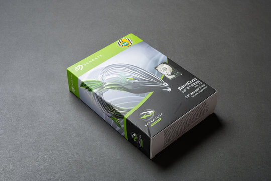 ZHONGSHAN China-March 10 2021: Seagate harddisk.