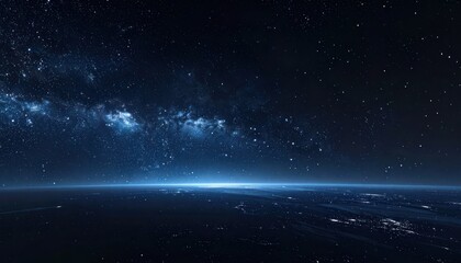 Naklejka premium Celestial expanse, a cosmic dreamscape, infinite wonder.