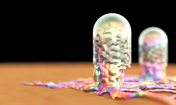 Microbial science observation of microscopic viral images