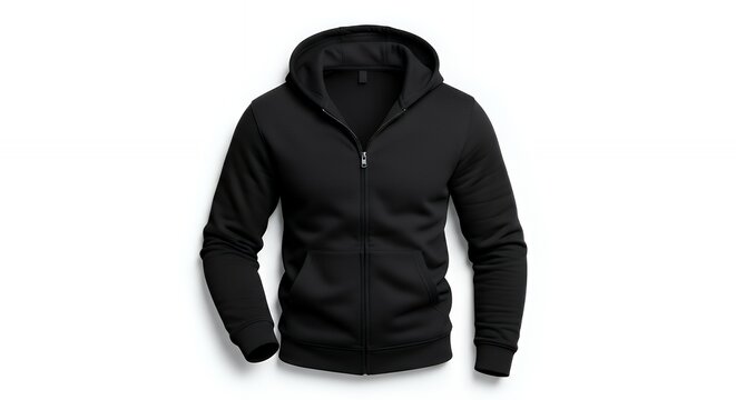 Blank black male hooded sweatshirt long sleeve with clipping path mens hoody with zipped for your design mockup for print isolated on white background template sport winter clothes blank hoodie hoodie