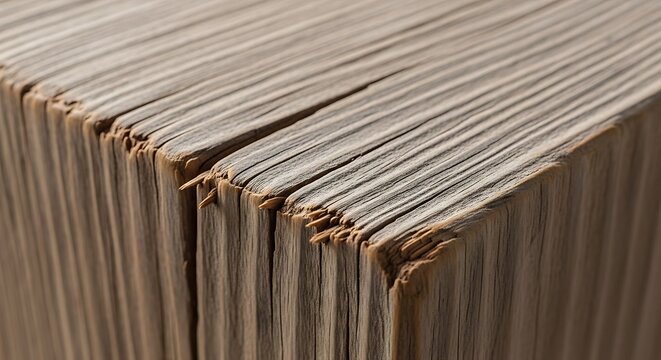 Close up of old book pages showing texture and damage details