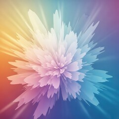 Conceptual representation of life blossoming, featuring blurred pastel gradients and ethereal light creating a vibrant artistic texture, form, contemporary, art