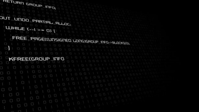 Gemini said

A digital illustration of a binary code background on a blue web design featuring a network of data symbols and computer software text to represent an internet technology concept