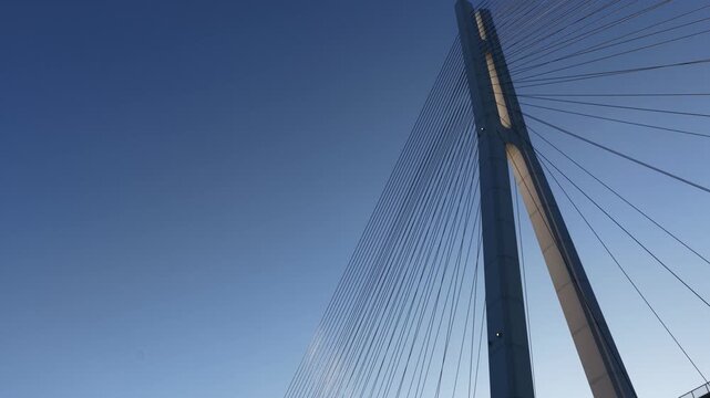 Tatara Bridge on Shimanami Kaido, Seto Inland Sea Japan, cable stayed bridge landscape