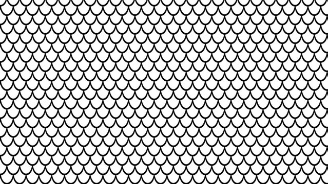 Seamless pattern scales snake fish dragon repeating tiles