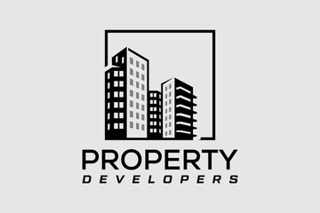 Fototapeta premium Property Developers vector graphic Logo Design.
