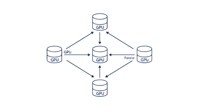 Schematic Diagram of GPU Network for Data Processing.