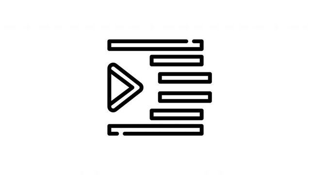 indent icon with arrow and text suitable for web and graphic design projects, emphasizing text hierarchy in content layouts.
