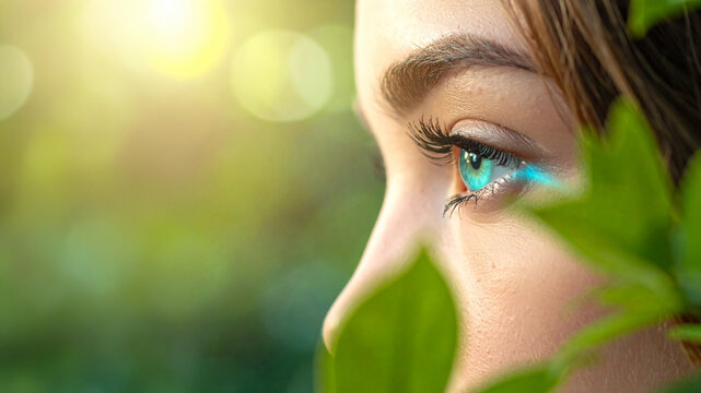 Human hand palm skin bioluminescence texture. Iridescent patterns digital biology concept. Magenta cyan light particles glow. Synthetic humanism biometric data flow visualization technology asset.