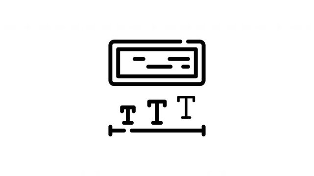 Black line drawing of typography on a baseline suitable for logo design, branding projects, editorial use, and graphic design resources.
