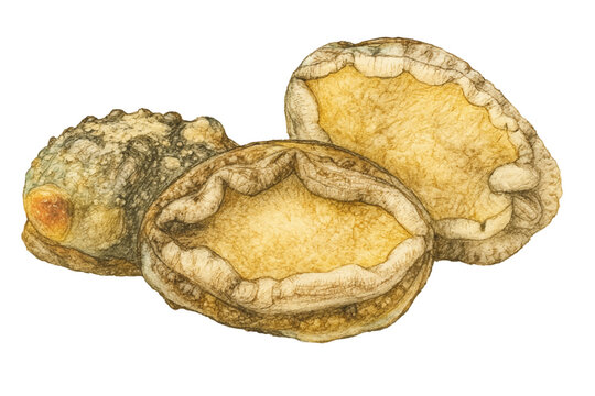 Hand Drawn Abalone Seafood Illustration