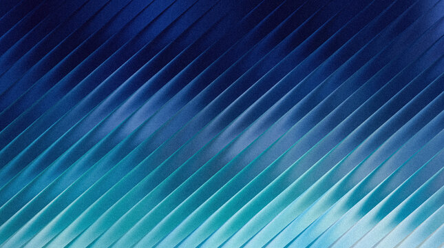 Abstract blue and green diagonal stripes pattern with subtle gradient texture