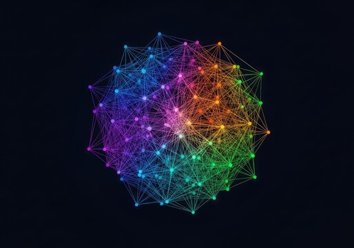 Illuminated complex network visualization representing unseen organizational principles, emergent structures, and hidden mathematical order, technology, intelligence, fractal